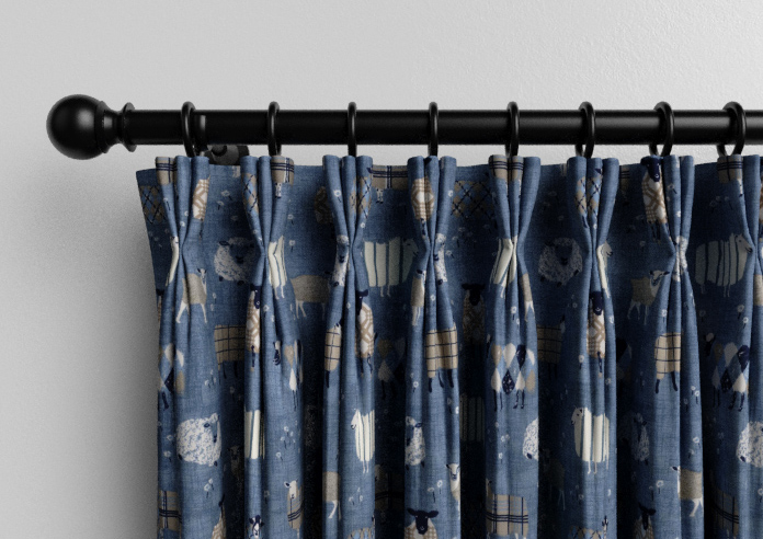 Baa Baa, Denim - Made to Measure Curtains - Image 11